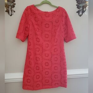 Adrianna Papell Sheath Mini Dress with Bateau Neckline